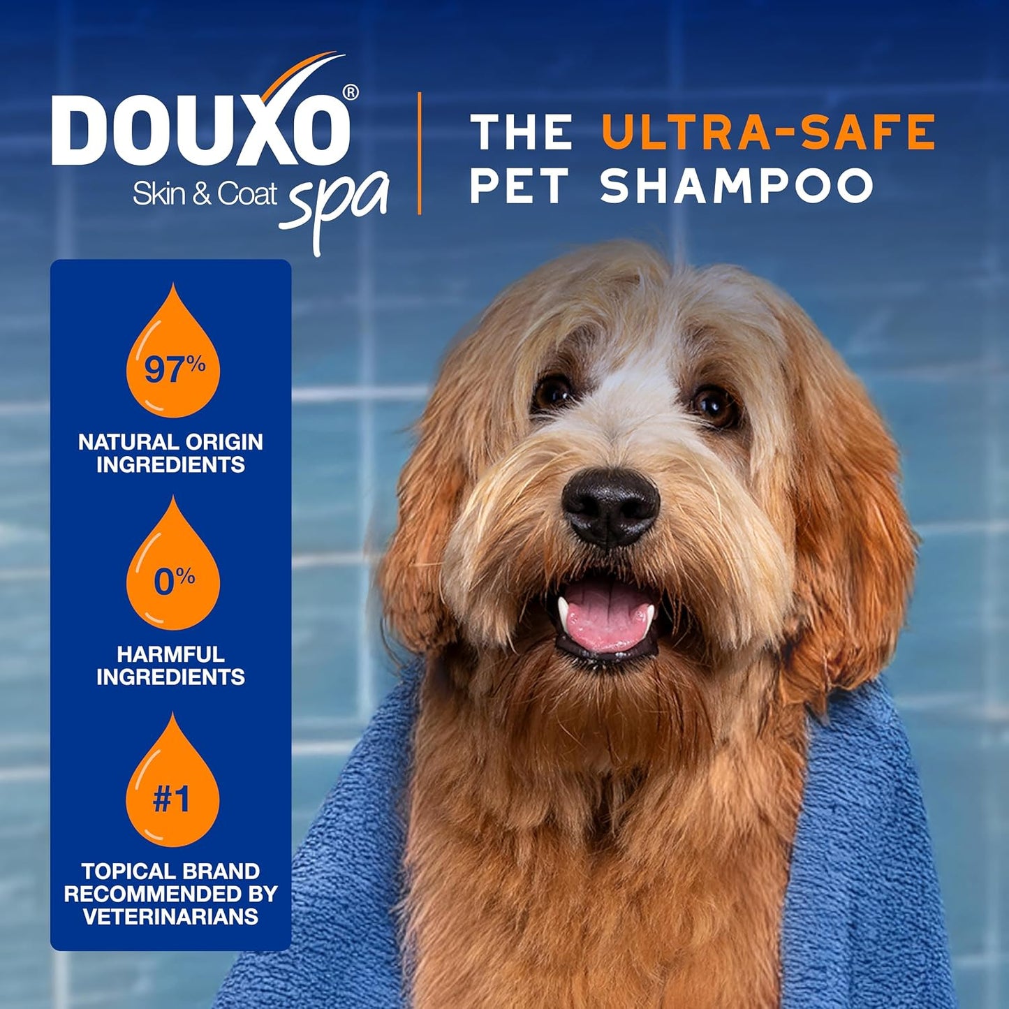 SPA 2 in 1 Dog Shampoo and Conditioner, 16 Fl Oz, Hydrates the Skin, Leaves the Coat Soft and Detangled, Ultra-Safe Formula