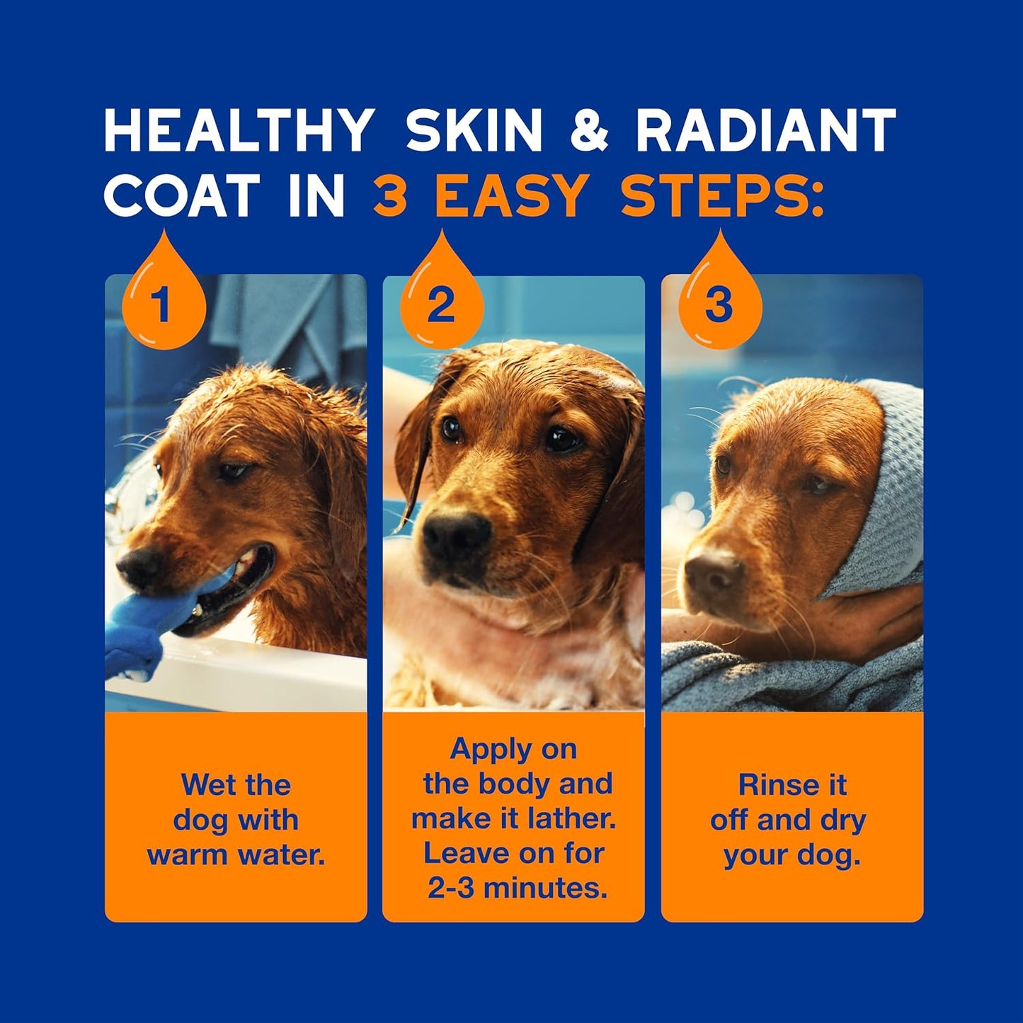 SPA 2 in 1 Dog Shampoo and Conditioner, 16 Fl Oz, Hydrates the Skin, Leaves the Coat Soft and Detangled, Ultra-Safe Formula